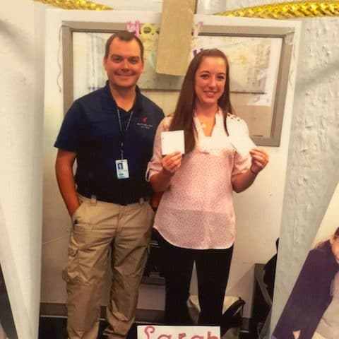 a group of people posing for a photo