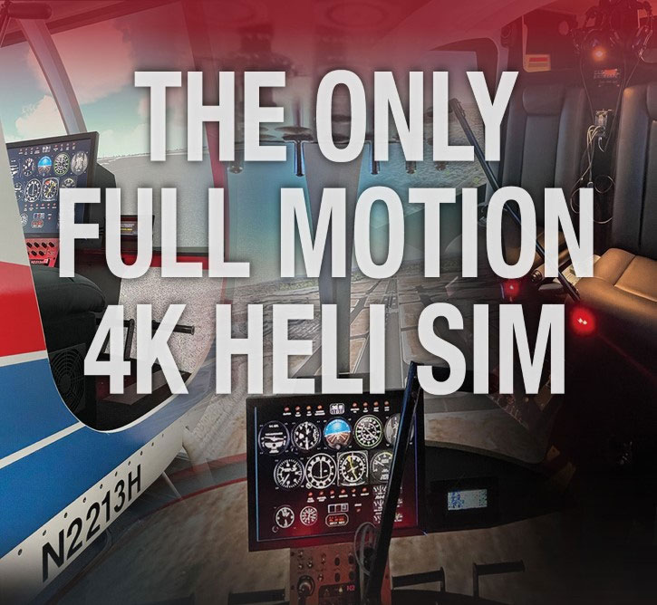 Full Motion 4K Helicopter Simulator